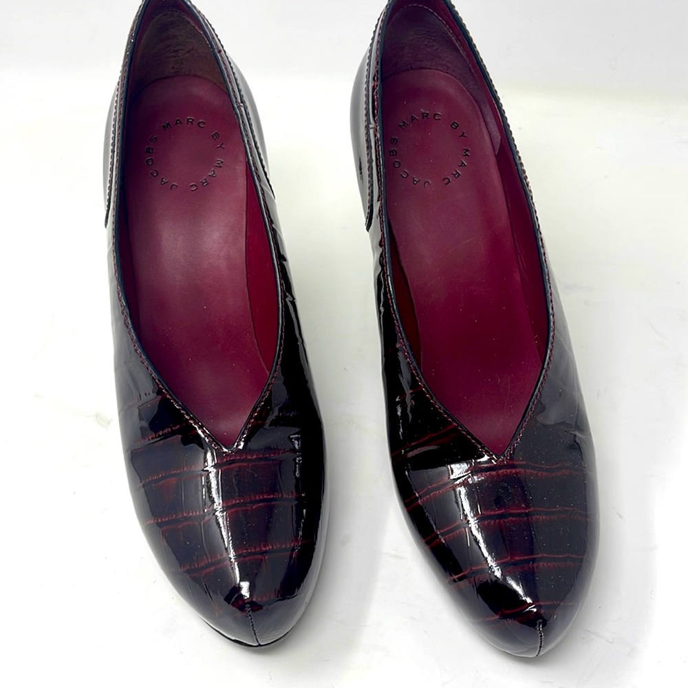 Marc Jacobs Burgundy Payton heels size 40